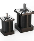 NEMA 23 planetary gearbox speed reducer with 14mm shaft and 57mm flange for CNC router or robotic rig.