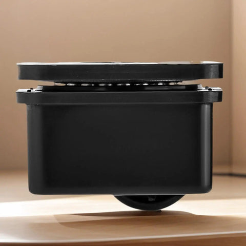 Furniture Casters Heavy-Duty Roller showing black adhesive caster wheel and tray design for strong load support.