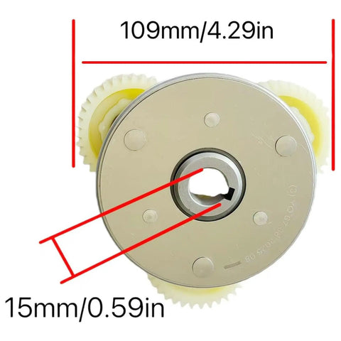 Dialed In 36T Nylon Planetary Gear Clutch Kit dimensions 109mm by 15mm for E Bike Hub Motors Designed For 500W To 1000W Systems