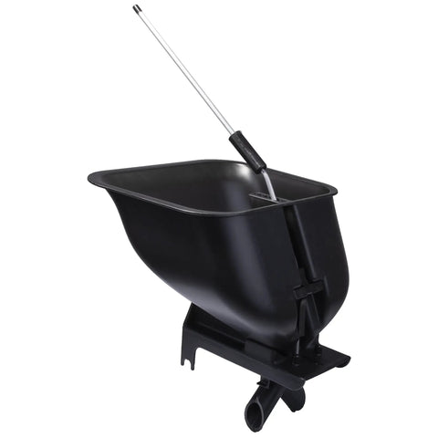 Fert A Ply Side Dress Fertilizer Applicator For 10001 Garden Seeder with dual ports, durable poly construction, black unit