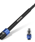 Six Inch Drill Bit Extension With Quick Release Bit Holder For Impact Drivers, One Quarter Inch Hex Shank, Easy Bit Swaps