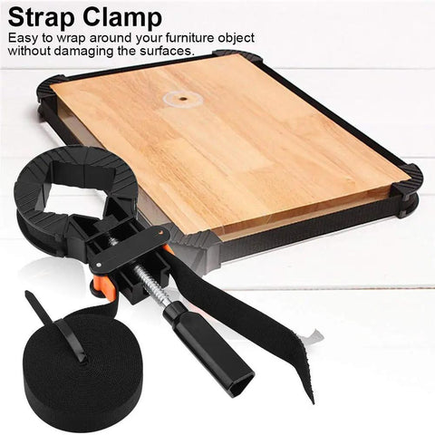 Professional Adjustable Strap Clamps For Woodworking And Picture Framing, Dead Simple Corner Band Setup With No Sweat Screw Adjustment, Heavy Duty Frame That Snaps Lock Fast, Killer Grip Every Single Time