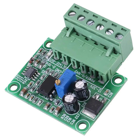 Plug And Play Frequency To Voltage Converter Module 0 Hz To 10 KHz 0 V To 10 V Digital To Analog Board with optical isolation