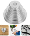 Premium Hardcore Heavy Duty Multi V Groove Aluminum Drill Press Pulley Step Belt Drive Sheave for smooth power upgrade.