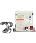 Heavy Duty Belt Grinder And Sander Featuring 6000rpm Variable Speed Control With Integrated VFD control box with power cord.