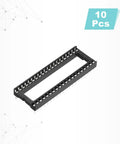 40 Pin DIP IC Socket Adapters Kit, 10 Pack, 2.54mm pitch, black adapter for breadboard and PCB projects