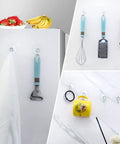 Three Size Suction Cup Hooks Set For Shower Glass And Walls With Mega Strong Hold Up To Seven Pounds displayed on smooth surfaces