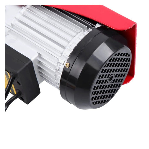 Heavy Duty Electric Hoist With 220V Plug And Play Cable Winch Motor For Home Garage Use Built Tough Steel Body 800Kg Capacity Smooth Lifting Crane Zero Hassle Operation