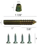 Level Up Your Home Decor With This Legit Heavy Duty Furniture Leg Mounting Hardware Kit Featuring 5/16-18 Thread Plates Hanger Bolts and Screws