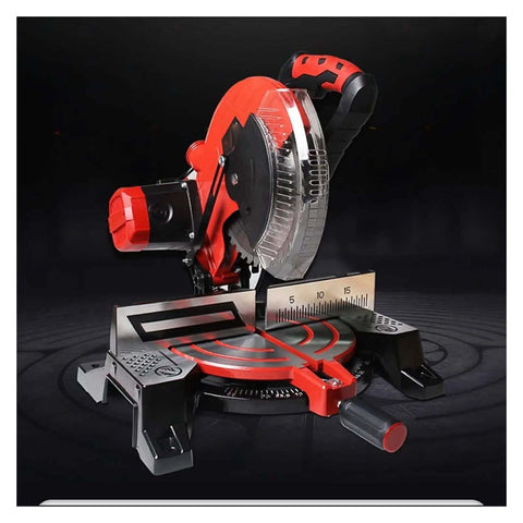 10 Inch Portable Electric Table Saw 1800W Aluminum Cutting Machine Featuring 45 Degree Miter Capability with precise cutting features.