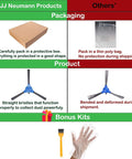 Comparison of packaging and quality for Replacement Parts And Accessories Kit For Coredy R380 And R300 Robot Vacuum.