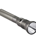 800 Lumen Tactical Flashlight With 120V AC Charger One Handed Tail Button High Medium Low And Strobe Modes Durable Anodized Aluminum Construction IPX4 Water Resistant Long Reach Beam Grooved Barrel For Solid Grip