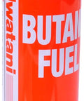 8-Ounce Butane Fuel Canister For Portable Stove And Torch Refills, Red, Safe Notched Collar, Close-up View