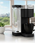 Coffee maker with Water Reservoir Lid For K-Supreme Coffee Maker With Snap Fit Spill Guard Edge And Quick Install Refill Lid