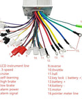 Wiring diagram for Beefy Brushless DC Motor Controller For Electric Bikes And Scooters, 48V 60V 64V Compatible, 1500W 45A