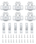Silver Cabinet Door Buckle Locks With Double Balls Pack Of 20 Cold Rolled Steel Roller Catch Latch components