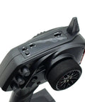 3 Channel 2.4G Anti-Jamming RC Transmitter With Receiver For RC Cars And Boats, close-up of control knobs