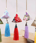 10 Pack Mugwort Triangle Sachets With Tassels Dragon Boat Festival Zongzi Shape Home Decor Bags Premium Cotton Fabric