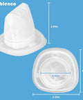 Replacement Filters For Black And Decker Dustbuster Hand Vacuums HNVCF10 6 Pack showing size dimensions on blue background