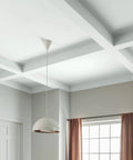 Interior view with ceiling painted in Interior Latex Ceiling Paint White Flat Finish 1 Gallon Ready Mixed Ceiling Coating