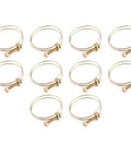 10 Pack Stainless Steel Double Wire Hose Clips Adjustable Water Hose Barb Clamps For Plumbing Fasteners Fits 46 To 51 Mm Zinc Plated Finish