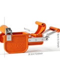 Hand End Trimmer For Edge Banding, 180 Degree Foldable Veneer Cutter, Pro Grade Precision Tool For PVC Melamine And Laminate, Trims 1 To 3mm Edge Banding On Curved Or Straight Surfaces, Ideal For Woodworking, orange 26.5cm tool