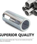 Engine Pulley Crankshaft Sleeve Adapter Three Quarter To One Inch Shaft 304 Stainless Steel Step Key Pulley Adapter For Automotive Projects Durable Rustproof Upgrade shown with metal tubing background.