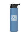 Light blue Stainless Steel Insulated Water Bottle For Kayaking And Rafting Durable Hydration Bottle For Paddling Canoes Boating