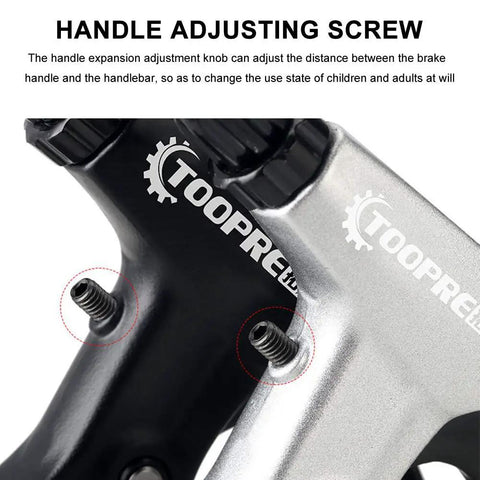 Close-up of handle adjusting screw on 1 Pair Aluminum Alloy Bicycle Brake Levers For Most Bikes Left And Right Hand Levers