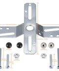 4 Inch Universal Light Fixture Crossbar With 360 Degree Rotation Swivel Cross Shaped Lighting Crossbar Kit With Screws And Nuts For Easy Peasy Ceiling Mounts And Electrical Installations, metal with screws