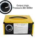 Yellow control box from Pro Grade Electrostatic Powder Coating System With Spray Gun, Foot Switch, Power Source, Adjustable Voltage