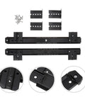 Double Row Steel Ball Bearing Drawer Slides Side Mounted Full Extension Cabinet Rails with installation hardware and bolts.
