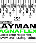 Magnetic Flexible Ruler For Metal Surfaces 24 Inch Stark White with imperial marks up to 24 inches