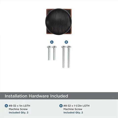 10 Pack 1-1/4 Inch Backplates For Cabinet Knobs In Oil Rubbed Bronze Old School Vintage Look Drawer Hardware shown with screws.