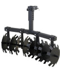Beefy 34 Inch Disc Plow Harrow Heavy Duty With Adjustable Height And Wide Cut For ATV UTV Attachments Durable Steel Disc Plow Harrow With Universal 2 Inch Receiver Mount
