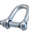 Heavy Duty Metal D Shackle With Screw Pin Hardware For Tough Material Handling And Towing Jobs Rock Solid Silver Tone Steel Connector