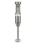 Hassle Free Variable Speed Corded Hand Blender With Razor Sharp Stainless Steel Blades For Smoothies Soups And Hummus, silver design.