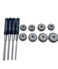 Heavy Duty 27-38mm Car And Motorcycle Valve Seat Repair Tool Kit With Precise 45 Degree Diamond Grinding Wheels For Quick Fixes, 8mm rods