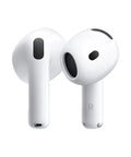 Straight Fire Wireless Earbuds Featuring Dope Active Noise Cancellation And Adaptive Audio For Chill Listening Sessions Plus Transparency Mode And All Day Power close-up view showcasing sleek white design and earbuds' structure.