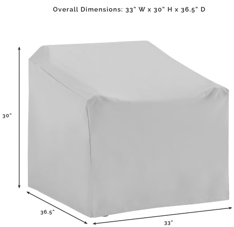 Heavy-Duty Outdoor Chair Covers Four-Piece Set Waterproof Tan For Patio And Backyard All-Weather Protection Against Sun Rain Snow Dirt Sap And More To Keep Your Outdoor Furniture Looking Fresh And New shown with dimensions.