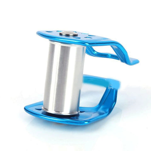 Slackline Pulley For Outdoor Zipline Obstacle Course Portable Aluminum Slider Pulley Durable Backyard Gear Easy Install