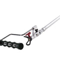 Pro Grade Spray And Roll Painting Kit With Three Foot Pole For Textured Walls That Trims Down Hours Of Prep Labor and Brings Hella Smooth Finish Work to Your Next House Project handle and attachment details