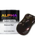 Roll Out This Killer Diamond Red Basecoat Midcoat Gallon Heavy Effect Automotive Paint Ready To Spray Pro Grade Reducer with color sample.