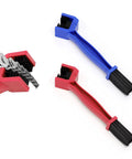 2 Piece Bike And Motorcycle Chain Cleaning Brush Set For Universal Use Heavy Duty Chain Washer Tool With Nylon Bristles.