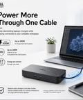 Top Shelf Thunderbolt Five 300W Docking Station Packs Thirteen In One Usb C Multiport Hub with a sleek design and connectivity options.