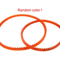 Upper And Lower Motor Belt Set Replacement For Kenmore 158 And 385 Series - 14.25 Inch Upper Belt, 12 Inch Lower Belt, 0.25 Inch Wide, 0.15625 Inch Thick, 1 Set, DIY Ready, Easy Install orange toothed sewing machine drive belts