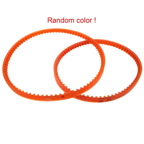 Upper And Lower Motor Belt Set Replacement For Kenmore 158 And 385 Series - 14.25 Inch Upper Belt, 12 Inch Lower Belt, 0.25 Inch Wide, 0.15625 Inch Thick, 1 Set, DIY Ready, Easy Install orange toothed sewing machine drive belts