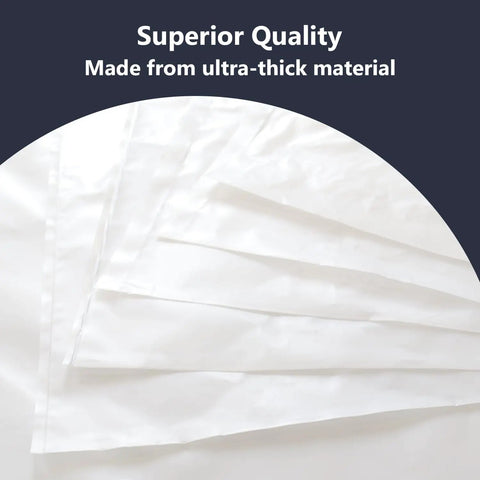 Heavy Duty Clear Plastic Dust Collection Replacement Bags For 20 Inch Diameter Drums 43 Inch Length 5 Pack Stack