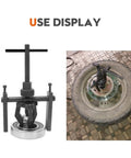 Three Jaw Inner Pilot Bearing Puller Beefy Heavy Duty Auto Bushing Carbon Steel Gear Extractor Wheel Bearing Puller in use