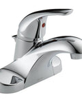 Foundations 4 Inch Centerset Single Handle Bathroom Faucet Chrome Pro Pak Two Pack For Easy Install Low Arc Spout Durable Brass Construction Modern Vanity Sink Tap Upgrade For Any Bath